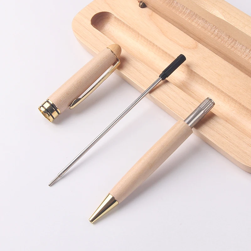 Shichen A036 Yes novelty wooden design ballpoint pen with wood box 0.7mm&1.0mm nib. school office business wrinting pen