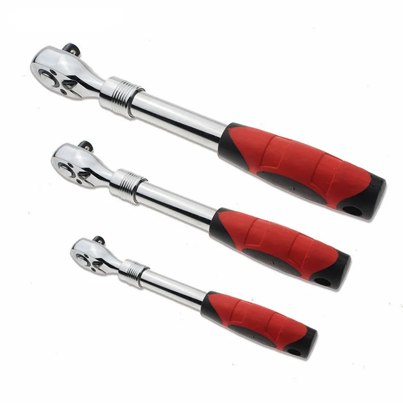 

FATCOOL 1/4" 3/8" 1/2"72 Teeth Telescopic Socket Wrench Ratchet Spanner CR-V Quick Release Professional auto Repair Tool