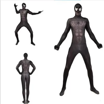 

Kids Adult Spider-Man Into the Spider-Verse Miles Morales Cosplay Costume Zentai Spiderman Pattern Bodysuit Suit Jumpsuits