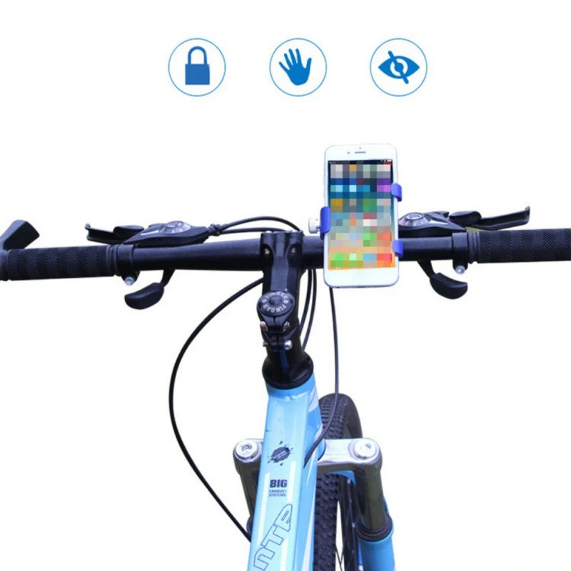 Универсальное крепление для телефона из алюминиевого сплава с противоскользящей накладкой 360u00b0 вращающийся держатель для мобильного телефона для велосипеда и мотоцикла