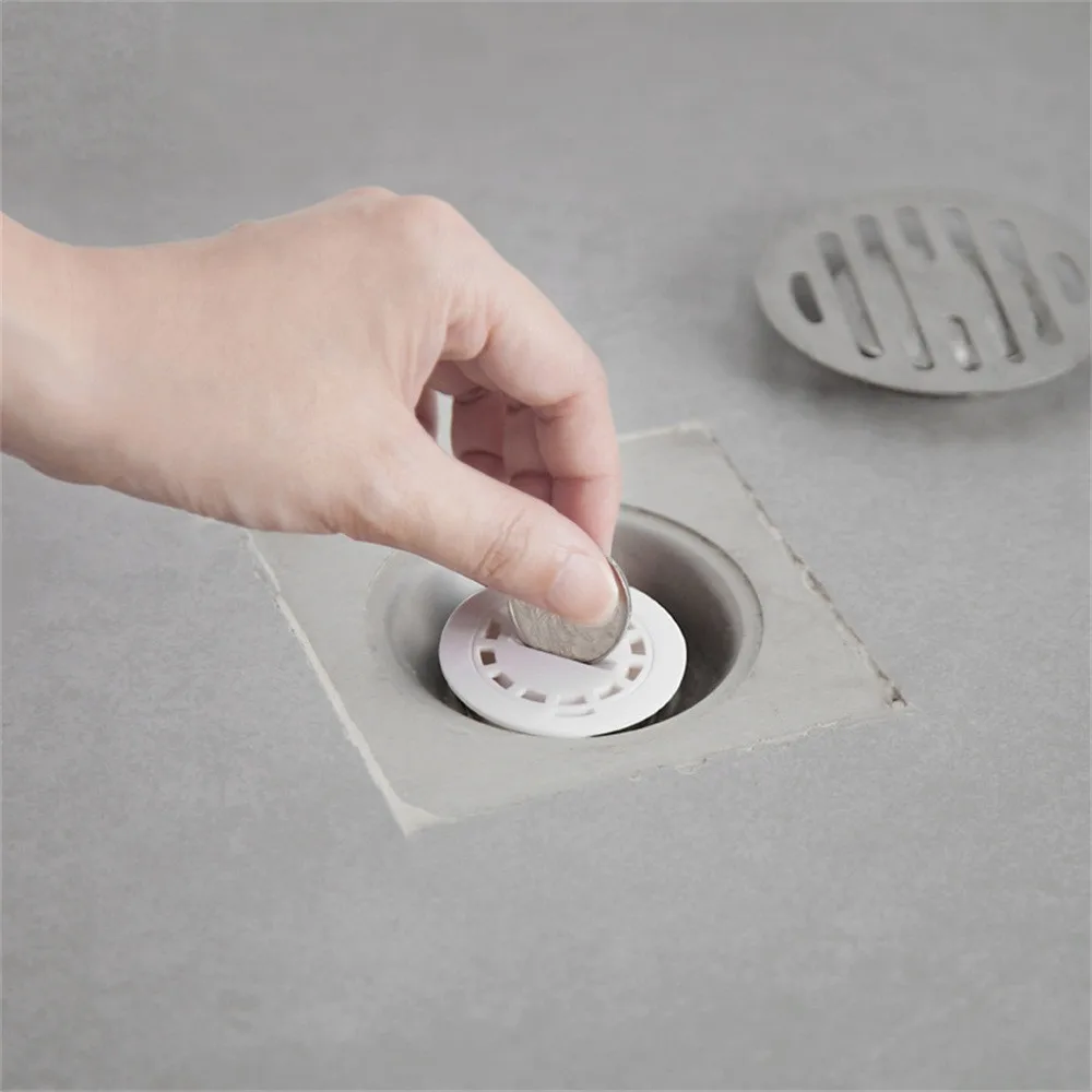 

2018 1X Shower Floor Drain Cover Sink Strainer Bathroom Plug Trap Water Drain Filter kitchen tools #0525