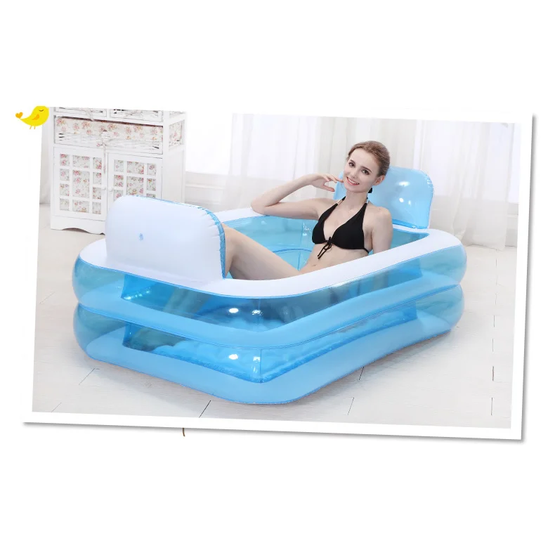 Портативный ванна для взрослых Ванна пластиковая надувная ванна для взрослых складной inflavel надувная ванная 160 см* 90 см* 75 см ножной велосипедный насос