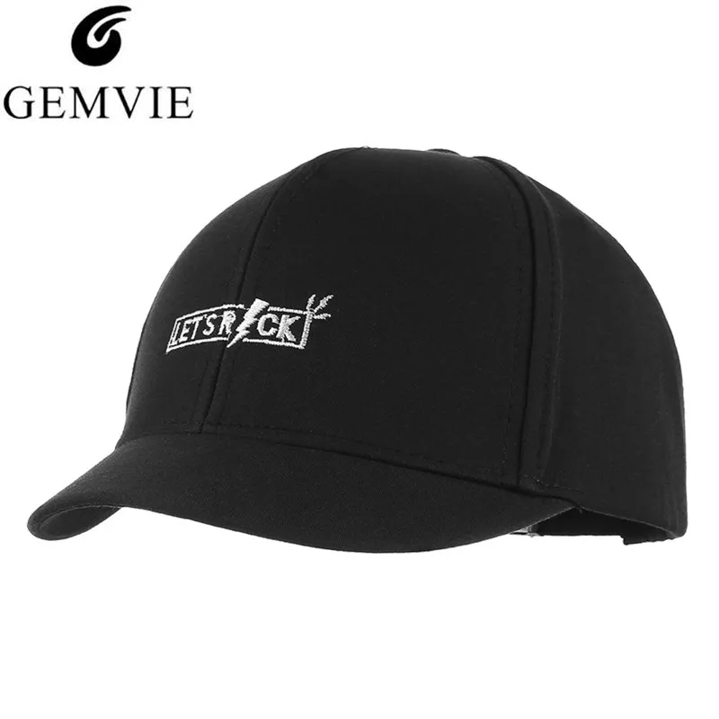 

GEMVIE Baseball Cap For Women Man Letters Embroidery Unisex Casual Caps Short Brim Snapback Breathable Cotton Visor Cap Dad hat
