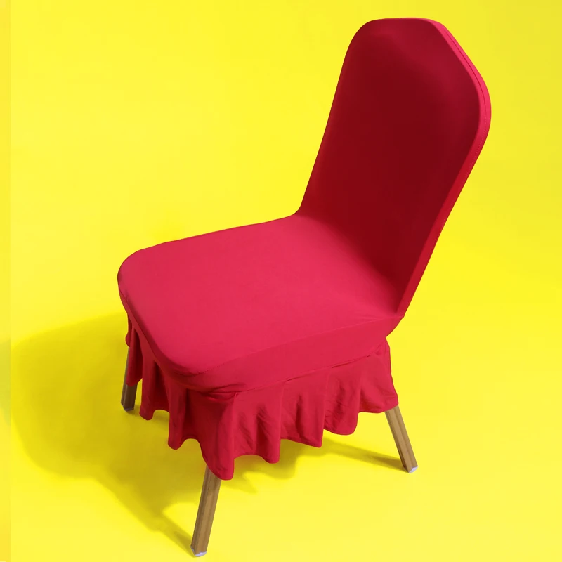 hotsale elastic dining room chair cover for home hotel dining table seat cover strech skirt half office cover chair from China hotsale elastic dining room chair cover for home hotel dining table seat cover strech skirt half office cover chair from China