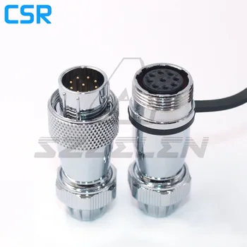 

SZJELEN WS16 series waterproof connectors 9pin male and female ip67 metal Docking wire connector plug and socket