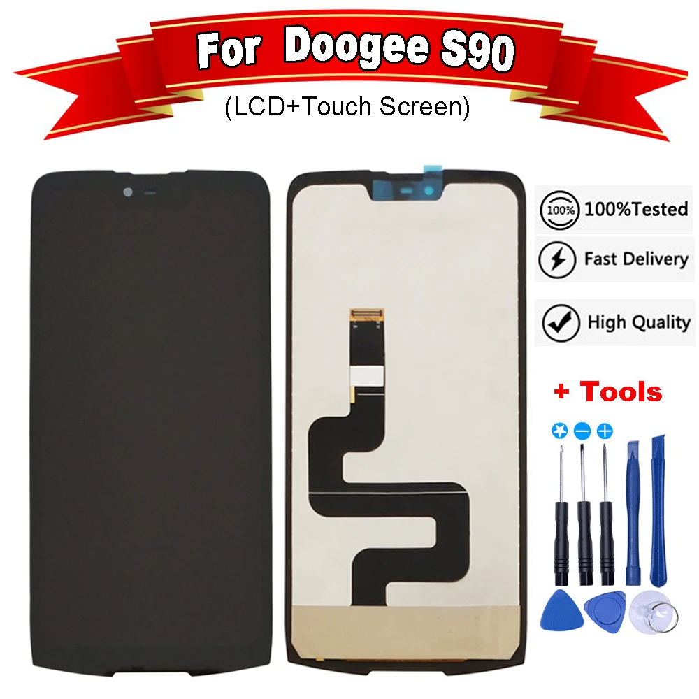 Для Doogee S90, ЖК-дисплей, сенсорный экран, дигитайзер, запасные части для телефонов, 6,18 дюймов, Doogee s90, lcd+ Бесплатные инструменты