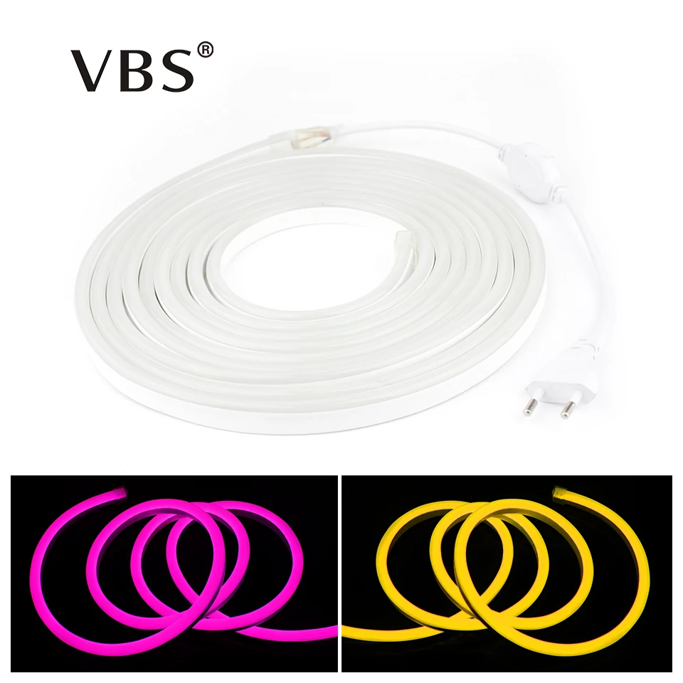 

1m-10m LED Lighting Flex LED Neon Light 220V SMD 2835 120leds/m Led Neon Strip Rope Light Outdoor Indoor Holiday Decoration
