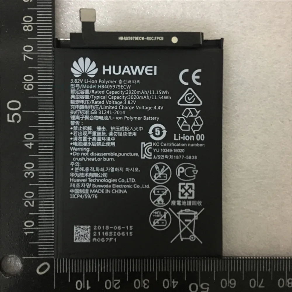 Оригинал 3020 mAh HB405979ECW Батарея для huawei Nova CAZ-AL10 TL00 может L01 CAN-L02 L12 наслаждаться 6 S Honor 6C Y5 2017 p9 lite мини