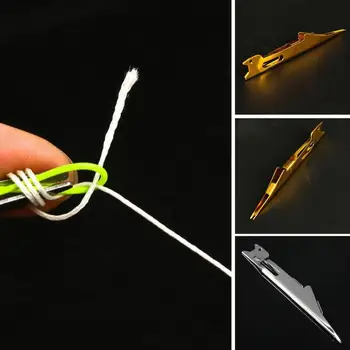 

Tie Fast Knot Tying Tool Fly Fishing Line Tyer Metal Tackle Fish Accessories Equipment Outdoor Fishing Tool #15