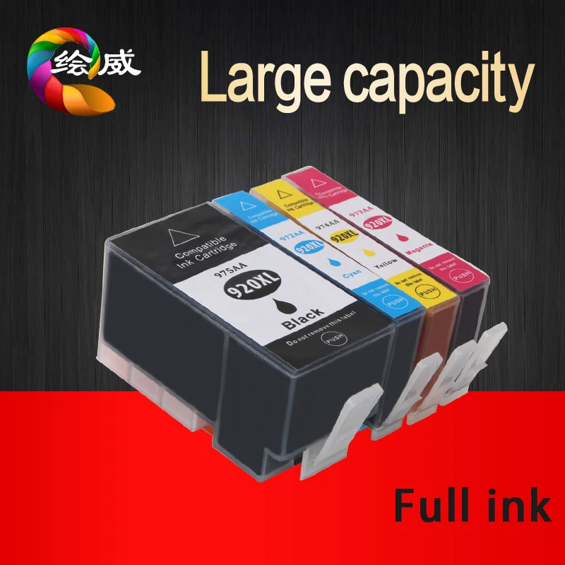 4PK Full ink cartridge For hp 920 XL compatible for HP Officejet 6000 6500 Wireless
