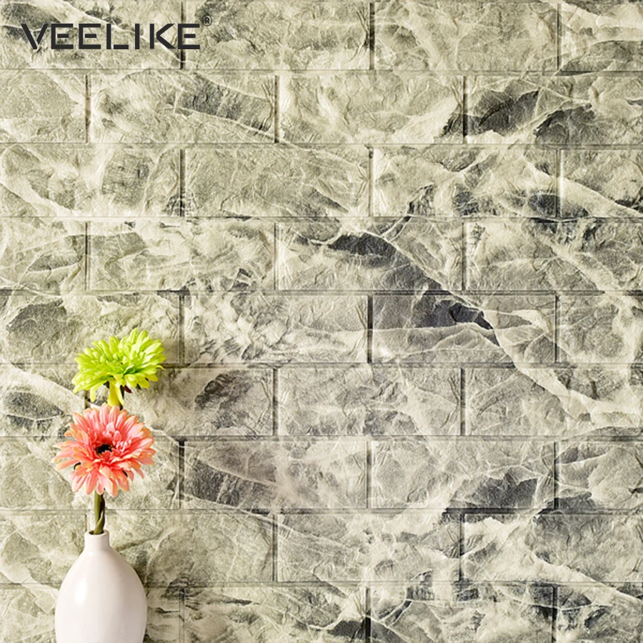 Self-Adhesive 3D Brick Wall Panels, Retro Brick Wallpaper for Living Room, Kitchen, and Bedroom Decor, Home Wall Covering image 6