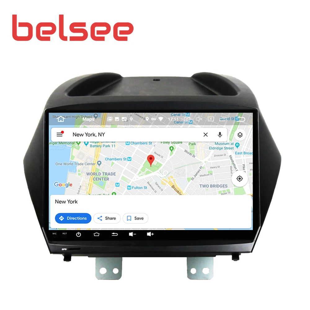 Belsee Android 9 0 для Hyundai IX35 Tucson 2009 2015 автомобильный Радио Стерео GPS навигация головное