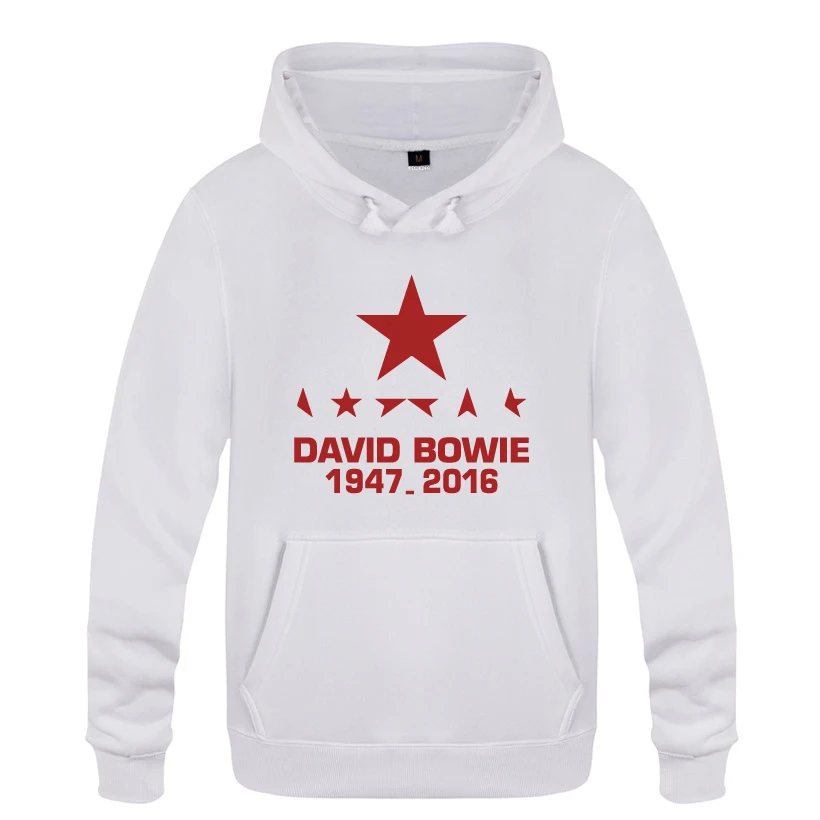 R.I.P Дэвида Боуи рок толстовки для любителей музыки Для мужчин Для мужчин с капюшоном пуловер с начёсом Толстовка - Цвет: BAY HOT
