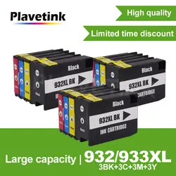 Plavetink принтер картридж совместимый для hp 932 933 932XL Officejet 7110 7610 6600 6700 6100 7612 картриджи с чипом