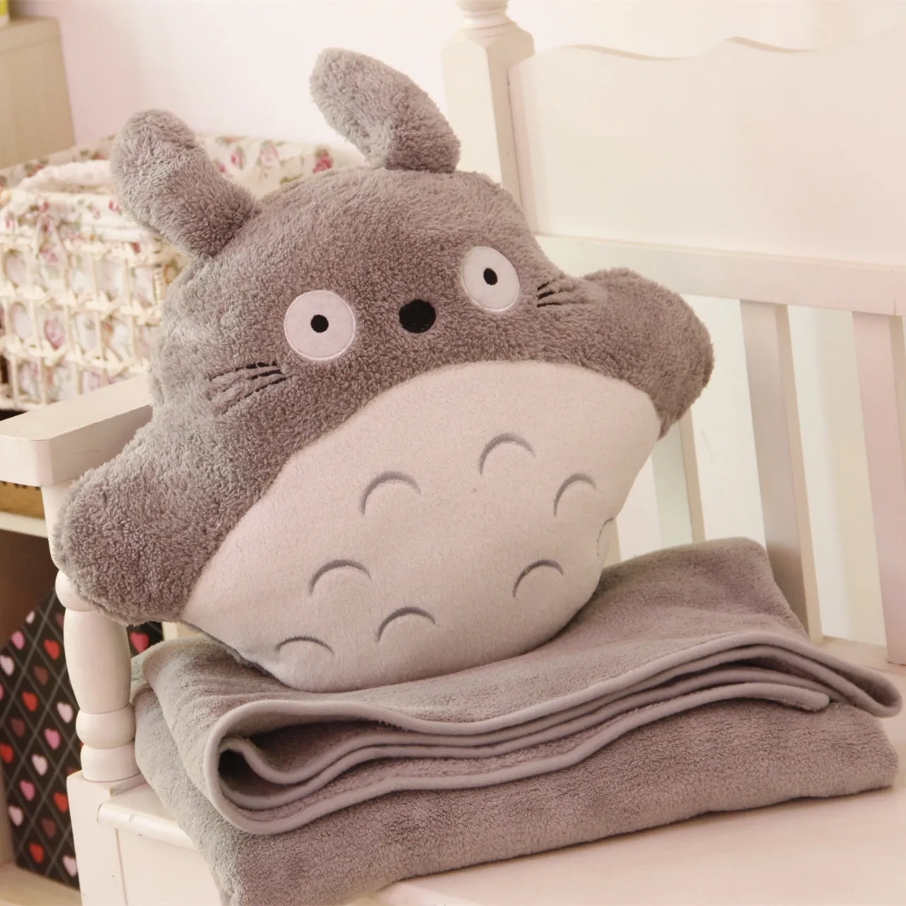 

Flannel Cartoon Nap Pillow Kakka Car Hand Warmer Cushion Double Use Cushion Monkey Large Air Conditioner Pillow Blanket