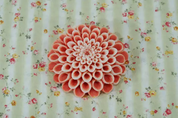 PRZY 2D красивые формы с цветами силиконовая форма Далией для изготовления мыла