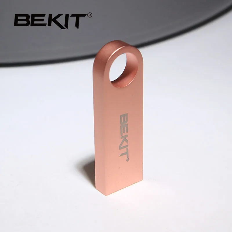 Bekit USB флеш-накопитель 64 ГБ металлическая Флешка высокоскоростная USB флешка 32 ГБ флеш-накопитель реальная емкость 16 ГБ 8 ГБ USB 2,0 флеш-накопитель