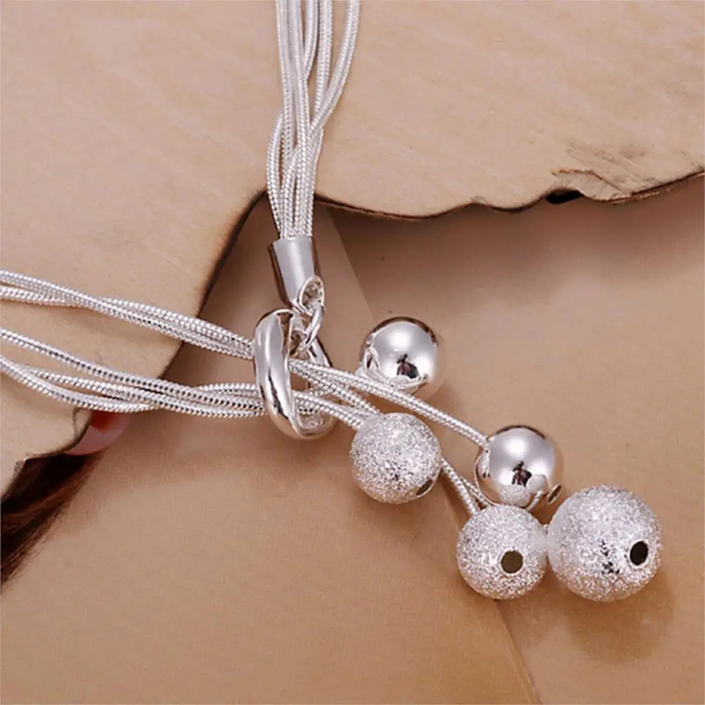 Silver Plated Small Beads Bracelet in Bracelet & Anklets