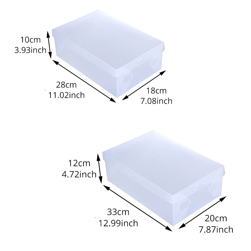 Прозрачная пластиковая коробка для обуви, коробка для хранения обуви, складной чехол для обуви, прозрачный органайзер для обуви, чехол s Box