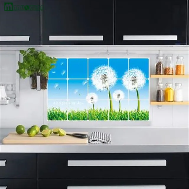 Yunxi 45 75 Cm Dandelion Dapur Pasta Anti Minyak Stiker Tahan Air Yunxi 45 75 Cm Dandelion Dapur Pasta Anti Minyak Stiker Tahan Air Pvc Tas