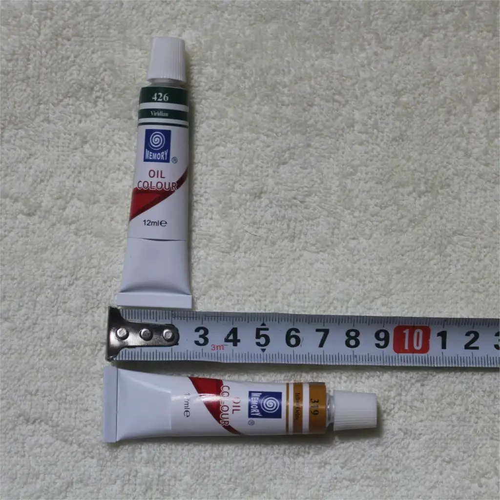Professional Brand Oil Paint Canvas Pigment Art Paints Each Tube Drawing 12 ML 12 Colors Set Free For Brush And Paint Tray