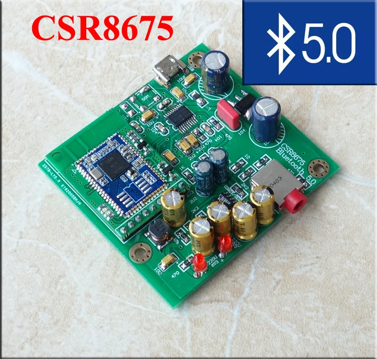Bluetooth v5.0 беспроводной аудио приемник адаптер CSR8675 PCM5102 декодирование ЦАП Плата Поддержка APTX HD