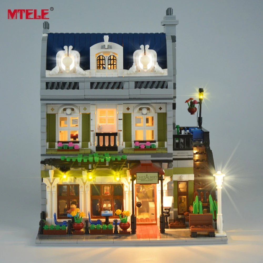 MTELE бренд светодиодный светильник комплект для 10243|toys for|city toyslego city toys |