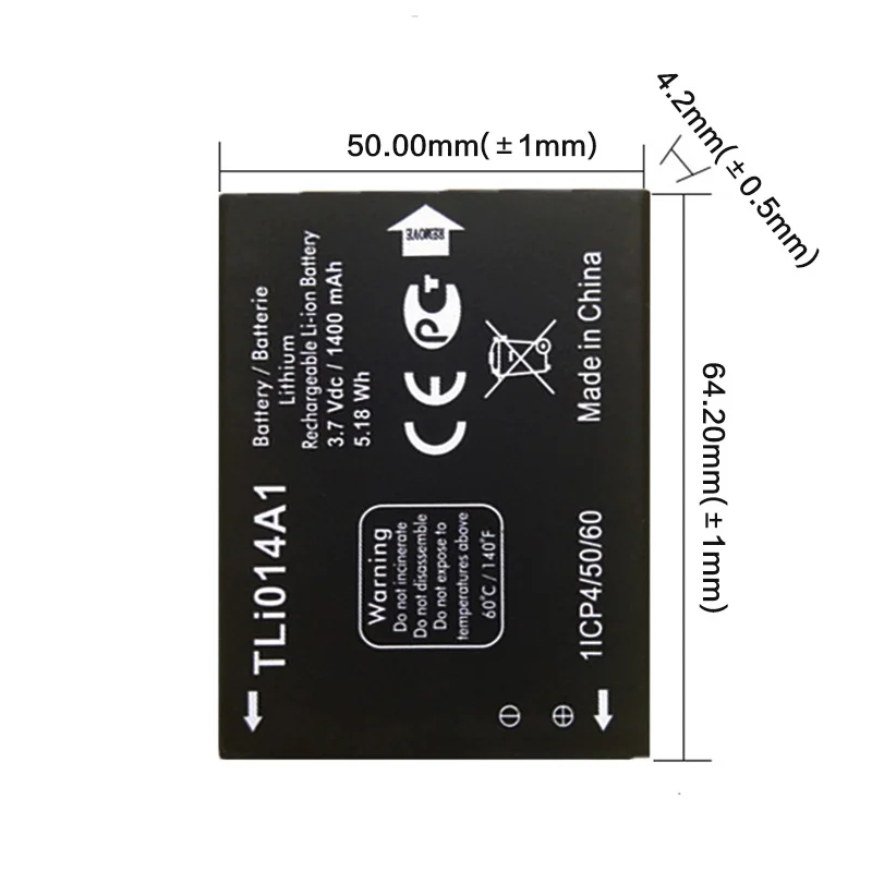

1400mAh Phone battery for Alcatel One Touch M'Pop 5020 5020D OT-5020 CAB31P0000C1 CAB31P0000C2 Tli014A1 Battery Free Shipping