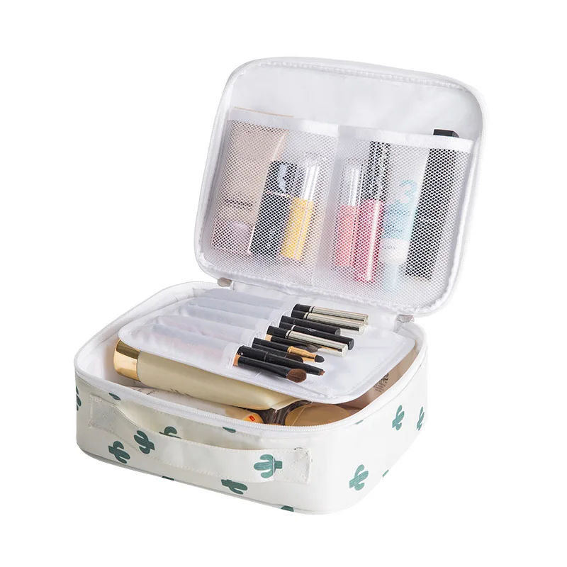 

Oxford Cloth Girl Mini Cosmetic Bags Organizer Beauty Make Up Pouch Lady Toiletry Wash Cases Women Travel Accessories Supplies