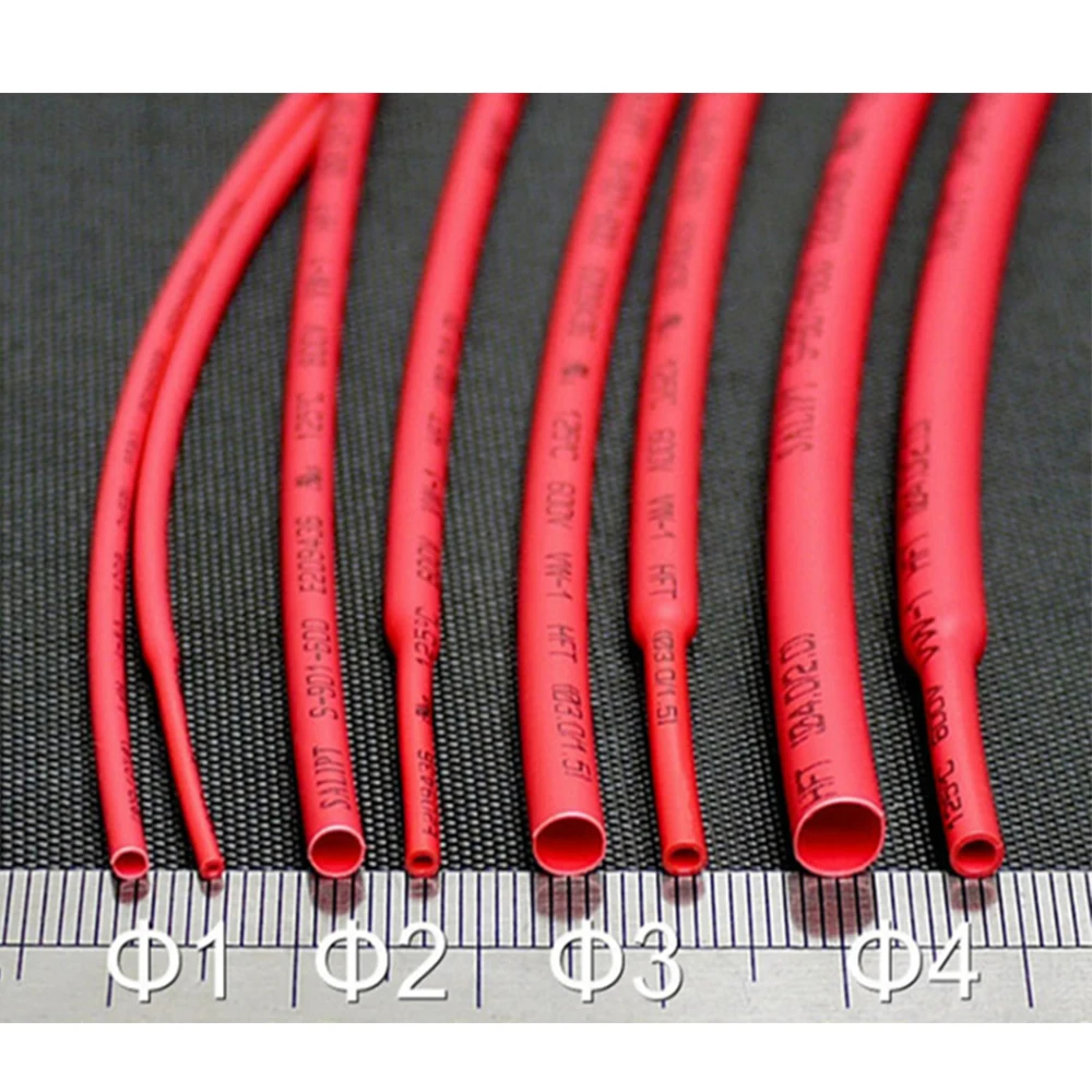 385 шт термоусадочная трубка набор 2:1 9 размер прозрачный/желтый/белый/синий/зеленый/красный/смешанный цвет термоусадочная трубка рукав