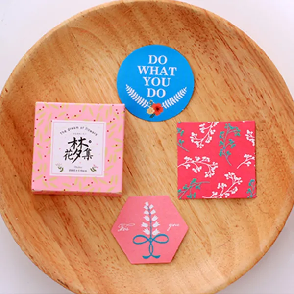 40 шт. бумажные наклейки с цветочным принтом|gifts 12 year old girls|sticker gluegift |