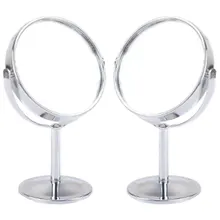 Miroir grossissant 1:2 pour femmes, miroir de maquillage, cosmétique, salle de bain, bureau Double face