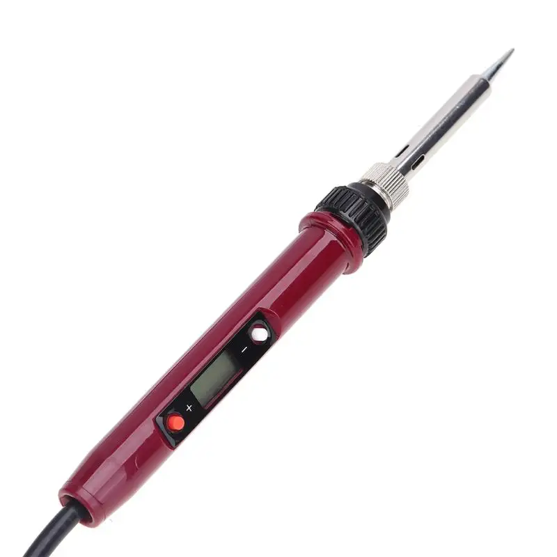 2018 Новый Дизайн 80 Вт ЖК-дисплей постоянной Температура Электрический паяльник ручка регулируется Температура сварка ремонт инструмент