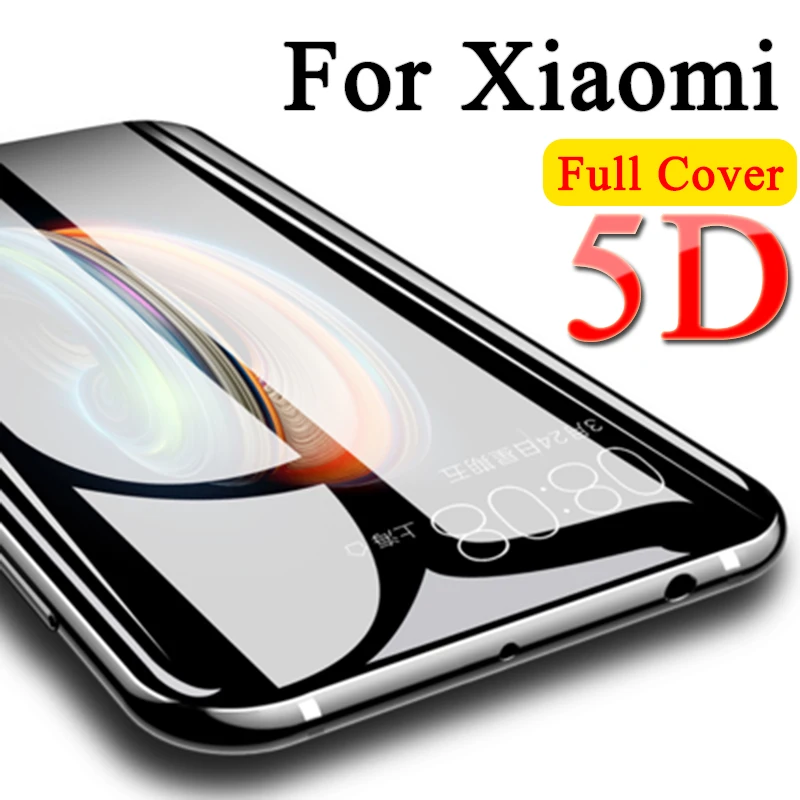 

5D Protective Glass For Xiaomi Redmi 4X A 2 Lite Note 5 6 Pro X4 Tempered Glasses Mi A2 Ksiomi 5X 6X 8 Se Xaomi X5 Xiomi X6 2A