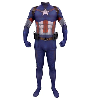 

2019 Endgame Quantum Realm Cosplay Costume Superhero Captain Zentai Bodysuit Suit Jumpsuits