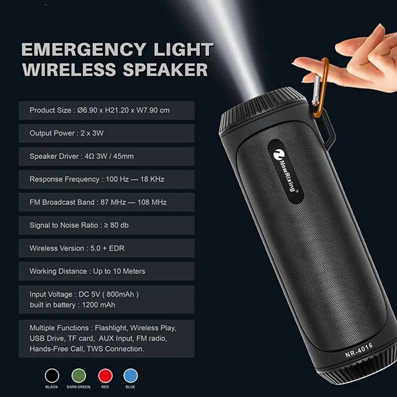 VTIN 1200 мАч беспроводной Bluetooth динамик 25 Вт стерео звук Саундбар Спорт Музыка
