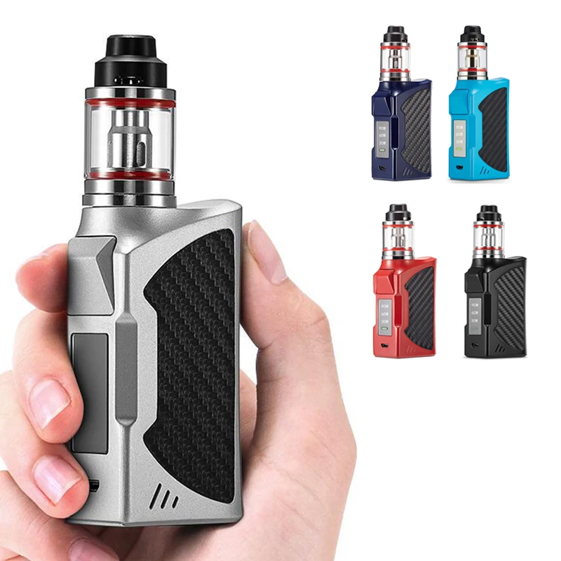 

Electronic Cigarette 90W Adjustable Vape Mod Box Kit 2200mah Built Battery 2.8ml Atomizer Tank Vaporizer Vapor Led Light Display