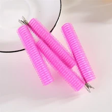 3 шт./компл. с застежкой-липучкой бигуди зажим DIY Вьющиеся кудрявые волосы делая бигуди само-клейкая лента на ролике сон стайлер Инструменты для укладки волос U1107