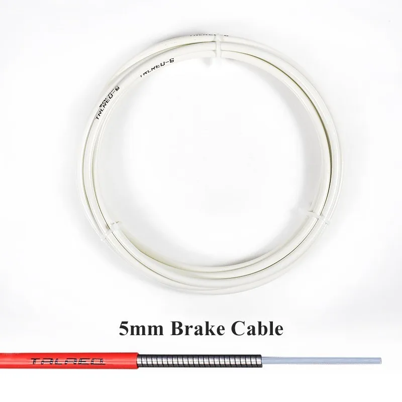 3 м переключатели передач велосипеда переключатель провода для велосипедов тормозные кабели кабель переключения 4 мм/5 мм MTB дорожный велосипед переключения линия тормозного кабеля трубы - Цвет: Brake White