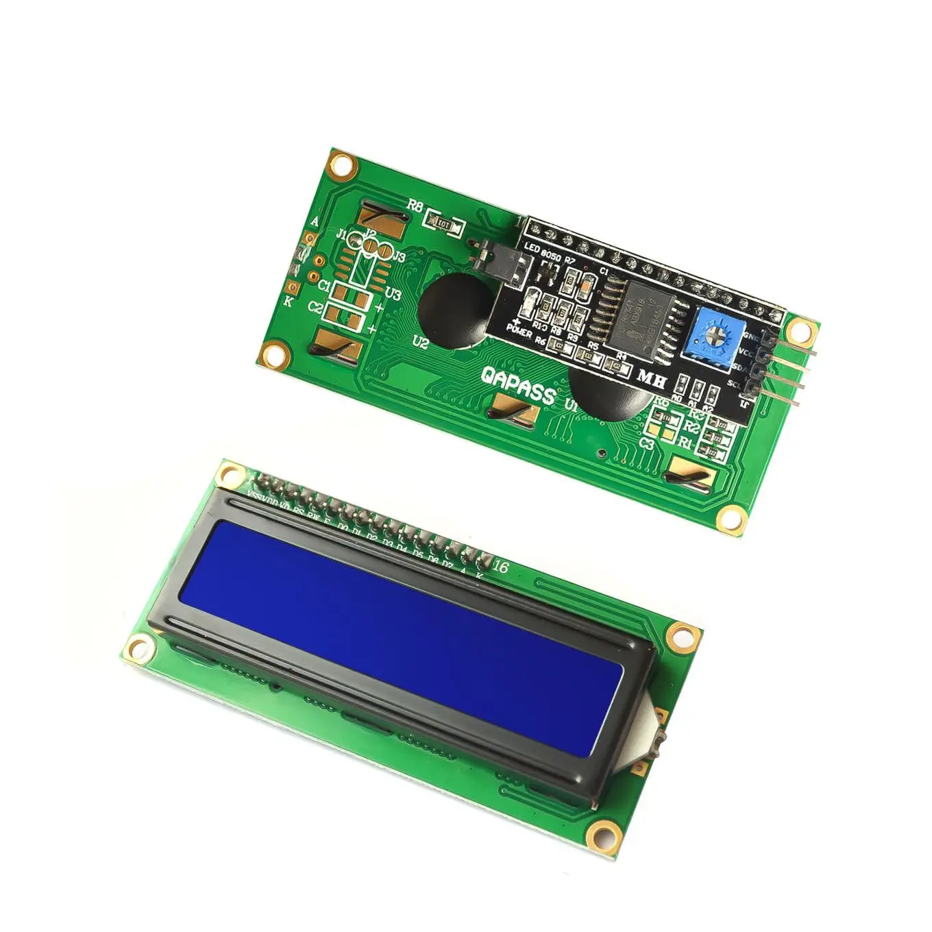 Модуль адаптера LCD 1602 + I2C синий экран PCF8574 IIC/I2C для arduino 1602|lcd lcdlcd i2c |