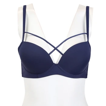 

Women's Front Cross Bra Seamless Padded Underwear Women Push Up Girls Lingerie Bra