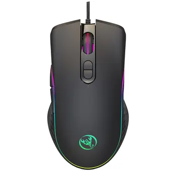 

A867 USB Wired Mouse Optical Mice Portable 6400DPI 4-level Adjustable mouse gamer Working Programming Portable LED 7 Buttons