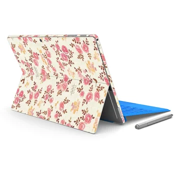 

Free Drop Shipping Flower Style Protector PVC Skin Cover Stickers for Micro Surface Pro 4