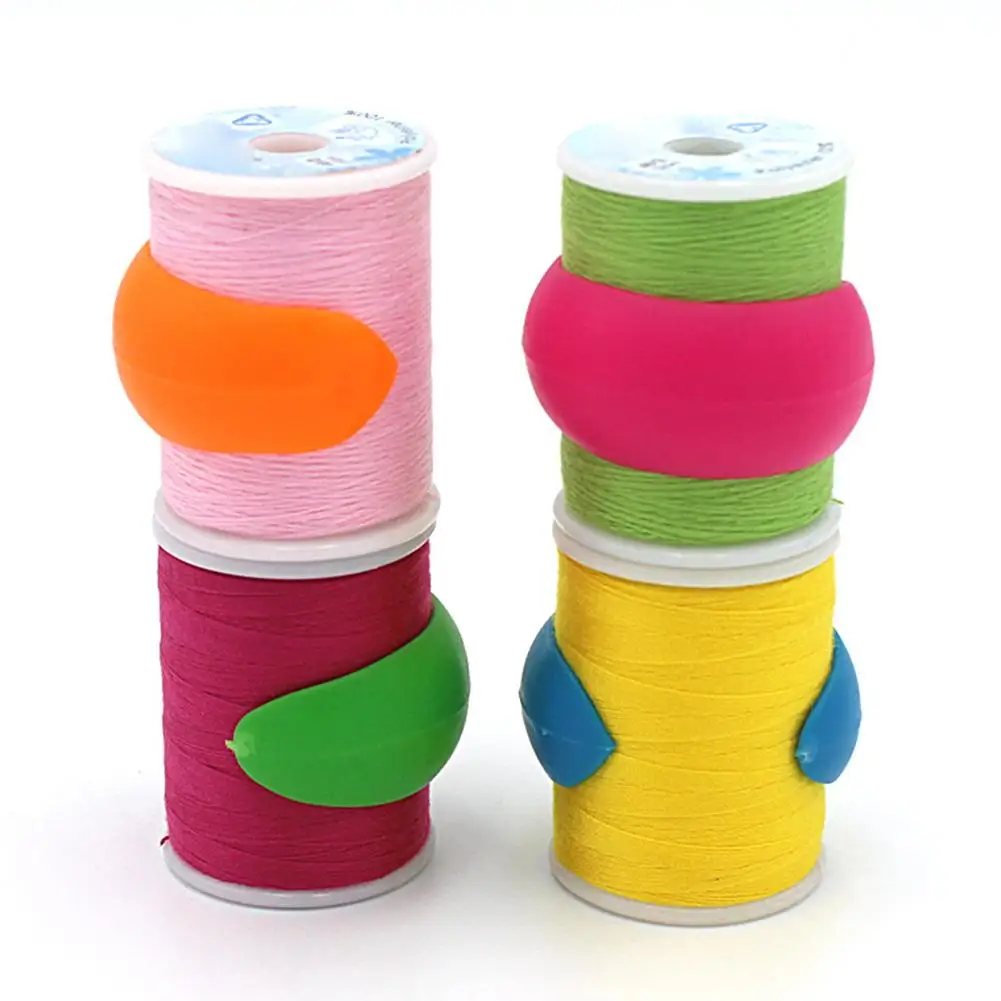 

12Pcs Fashion Thread Spool Hugger Sewing Prevent Unwinding Retaining Clip Clamp Tool