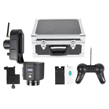 

40-50M Remote Control Electronic Pan Tilt Head 360 Degree Rotating Motorized Panoramic Tripod Adjustable Speed