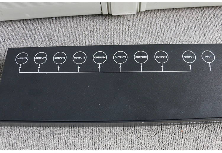 Лучшее качество 8CH DMX сплиттер DMX512 светильник сценический светильник s разделитель усилителя сигнала 8 способ DMX Дистрибьютор