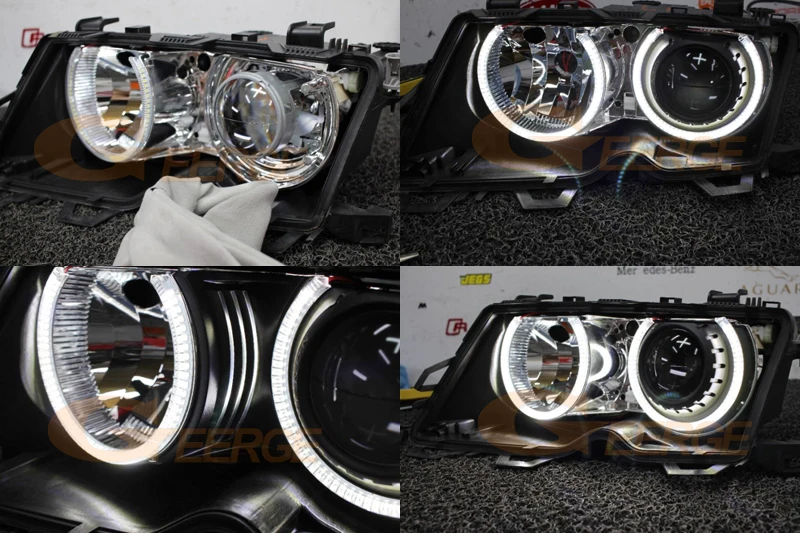 4x131 мм для BMW E46 E36 E38 E39 отличное качество smd комплект светодиодов «глаза ангела» Ультра яркое освещение Halo Ring