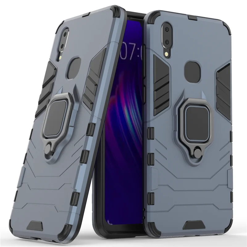 Чехол для Vivo V11i с магнитным кольцом на палец подставкой жесткий бампер чехол