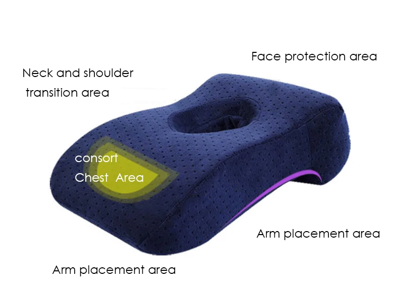 AAG Nap подушка медленный отскок пены памяти дышащая с отверстием подушка для обеденного перерыва путешествия офисный стол школьный стол Подушка для сна