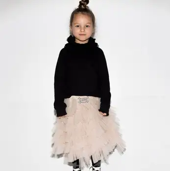 

Wholesale 2019 New Style Tutu Skirts for Girl Meat Pink Long Length Gauze Princess Cake Skirt Children Clothes 0-9T FT001